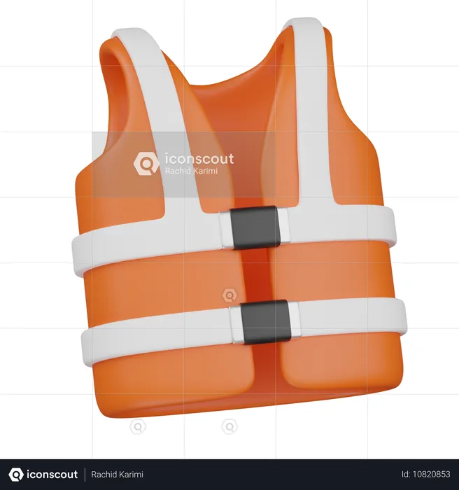 Safety Vest  3D Icon