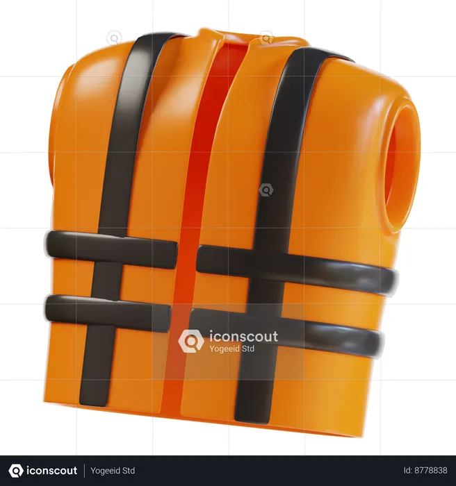 Safety Vest  3D Icon