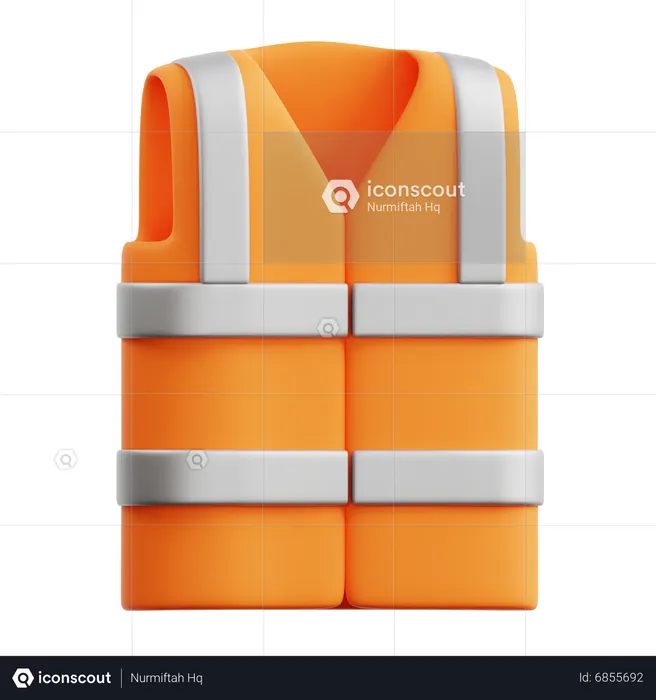 Safety Vest  3D Icon