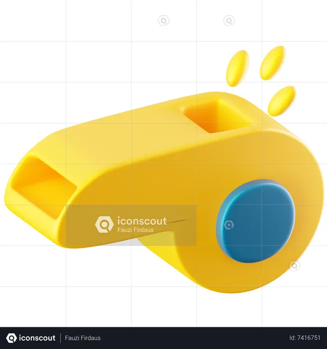 Safety Whistle  3D Icon