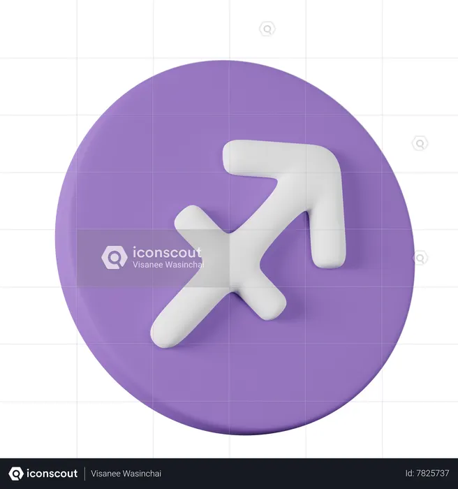 Sagitário  3D Icon