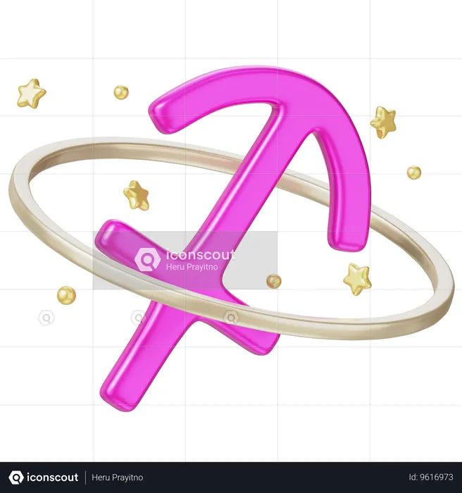 Sagittarius Sign  3D Icon