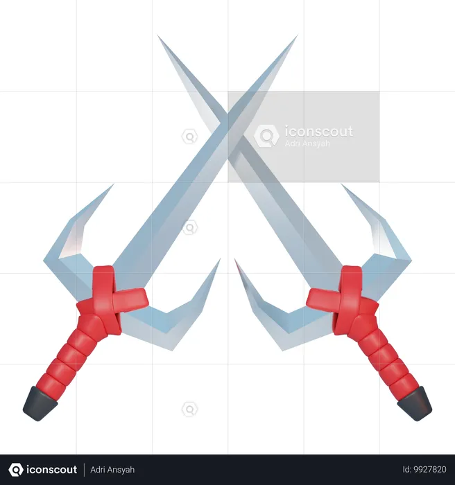 Sai weapons  3D Icon