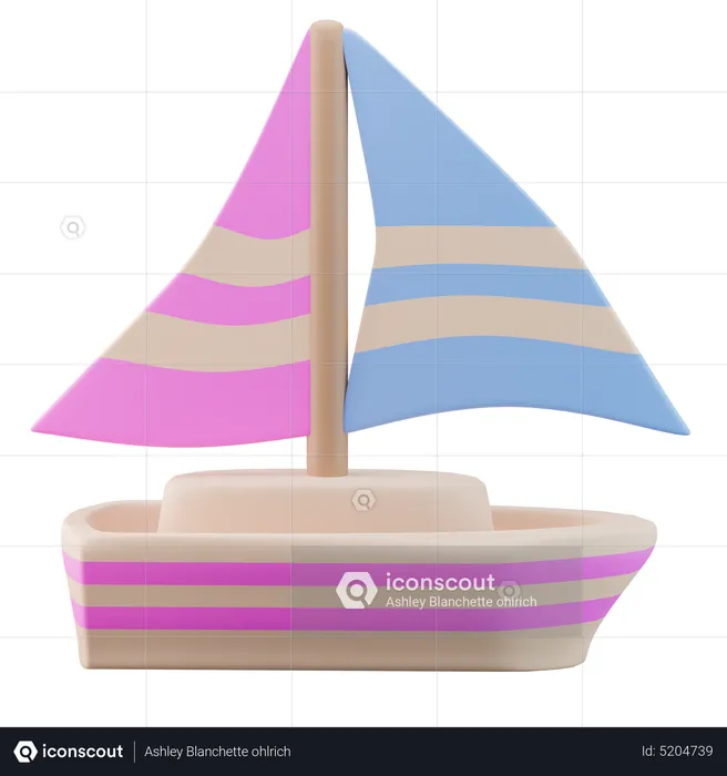 Sailboat  3D Icon