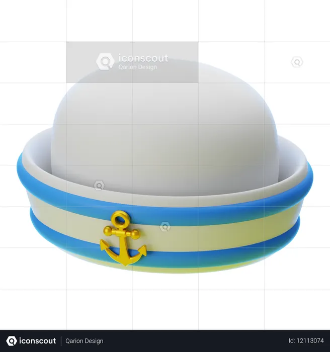 SAILOR HAT  3D Icon