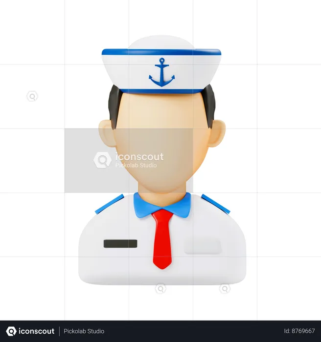 Sailor Man  3D Icon