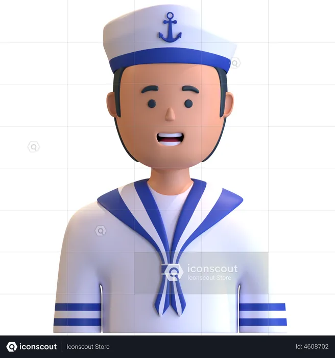 Sailor man  3D Illustration