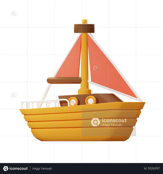 Sailor Ship  3D Icon