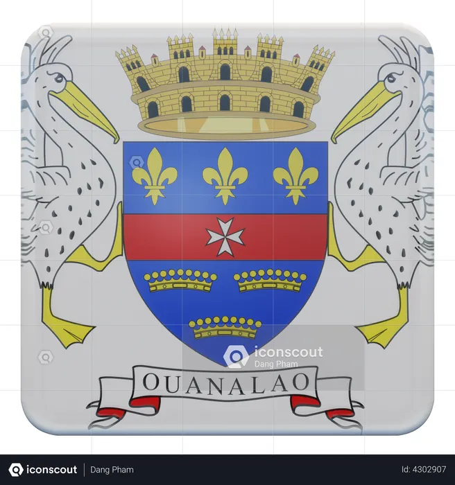 Saint Barthelemy Flag Flag 3D Flag