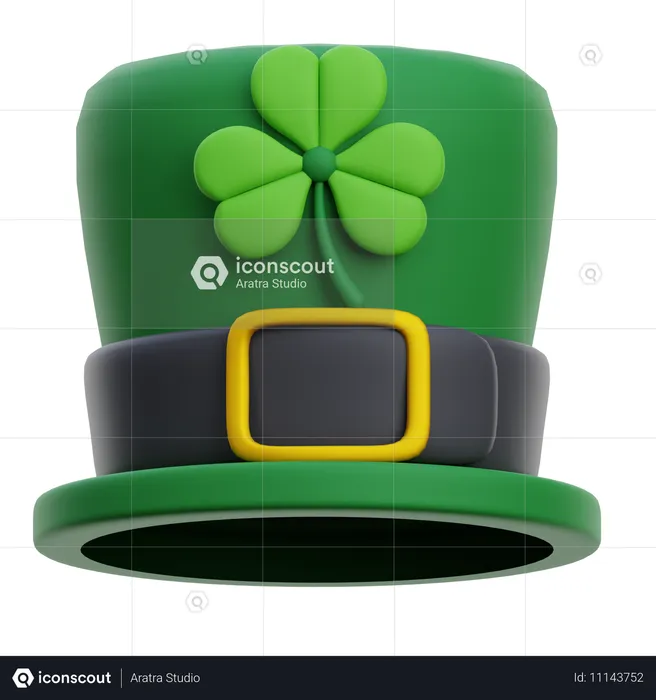 Saint Patrick Hat  3D Icon