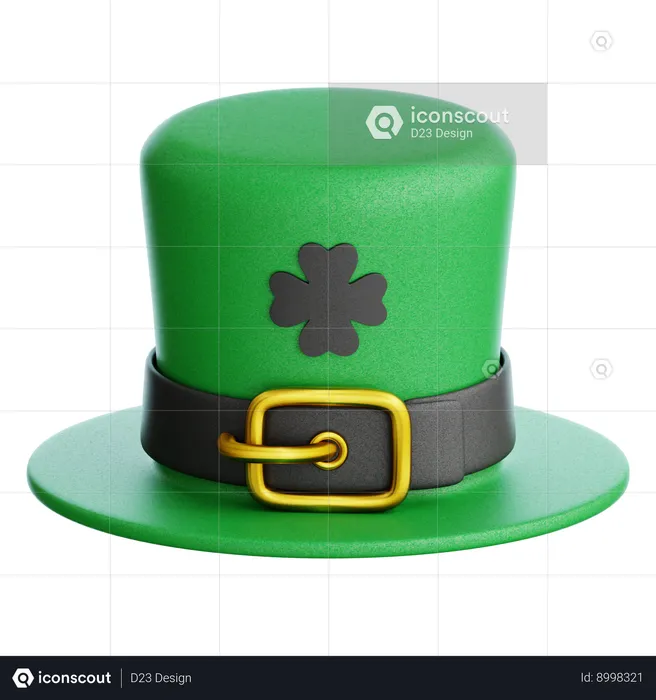 Saint Patrick Hat  3D Icon