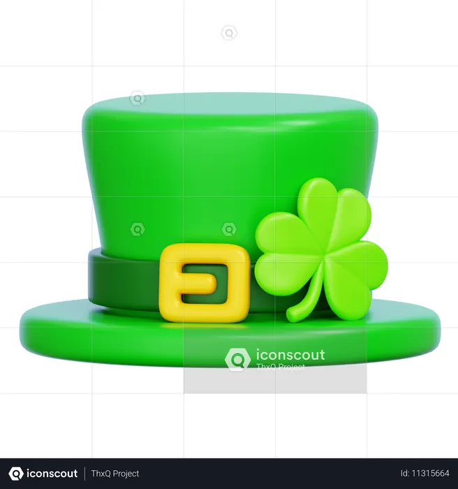 Saint Patrick Hat  3D Icon