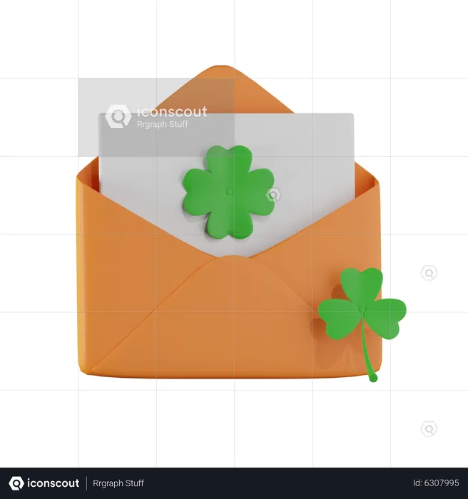 Saint Patrick Letter  3D Icon