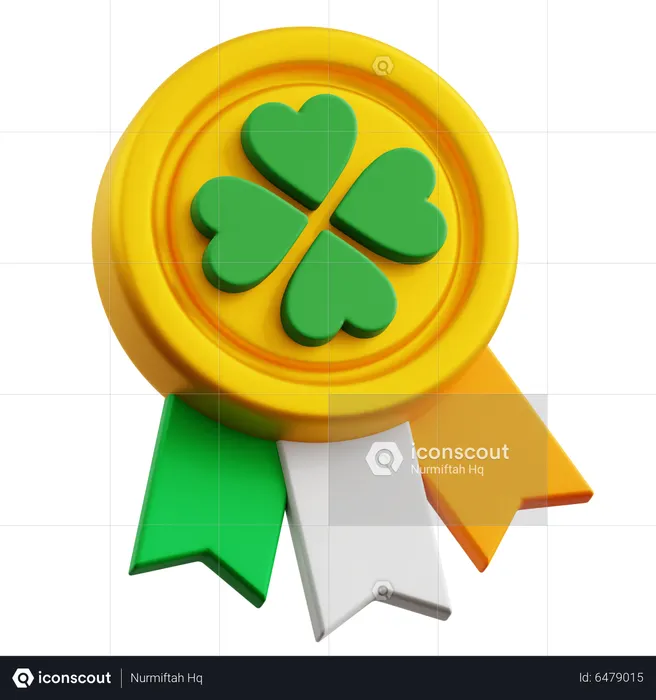 Saint Patrick Medal  3D Icon