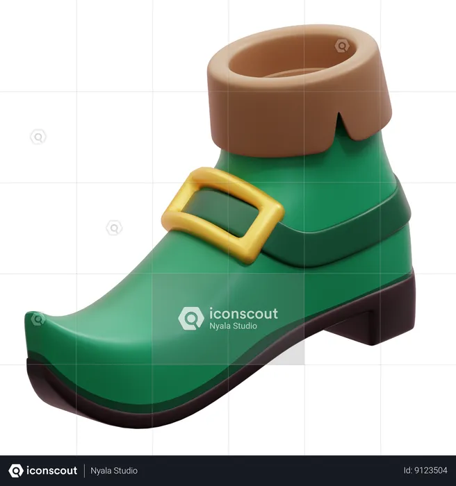 Saint Patrick Shoe  3D Icon