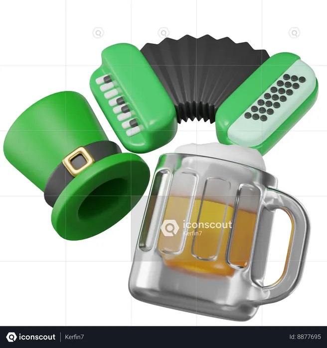 Saint Patricks  3D Illustration