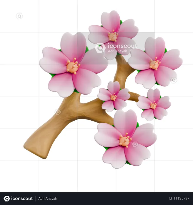 Sakura  3D Icon