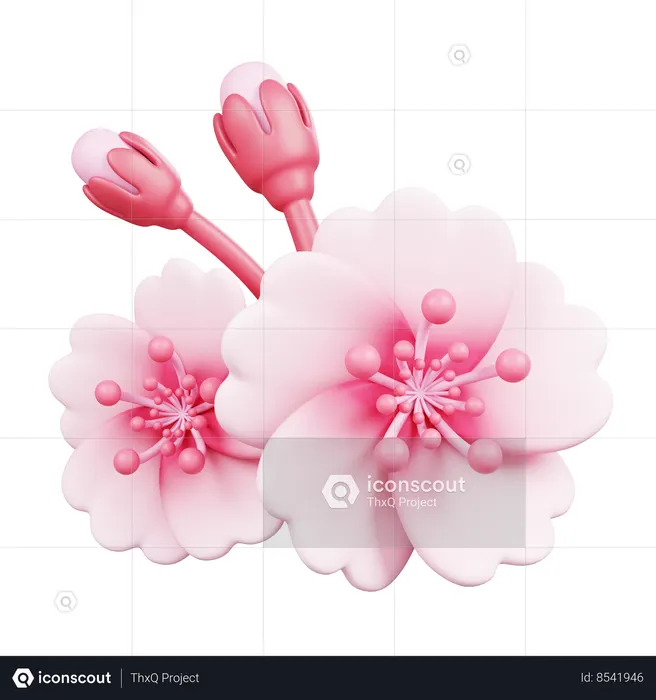 Sakura  3D Icon