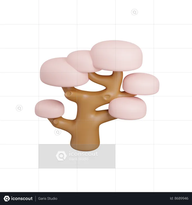 Sakura Tree  3D Icon