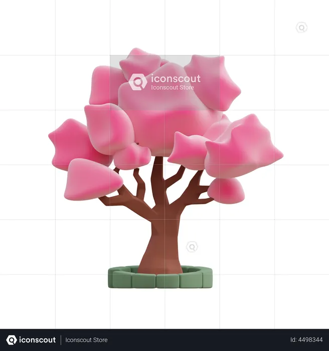 Sakura Tree  3D Illustration