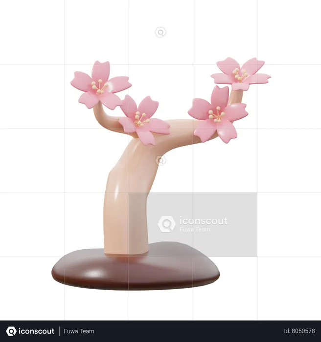 Sakura Tree  3D Icon