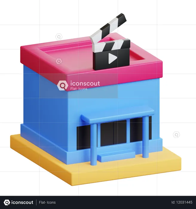Sala de cine  3D Icon