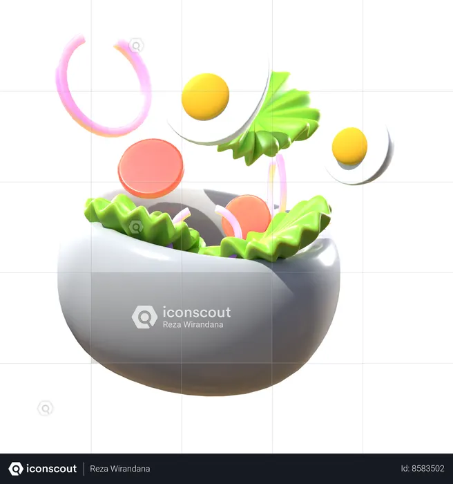 Salad  3D Icon