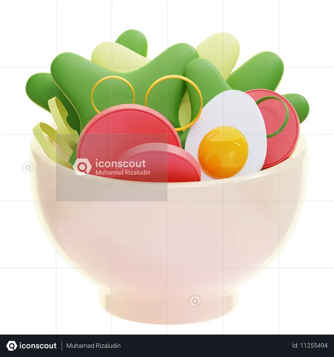 Salad Bowl  3D Icon