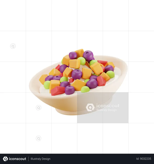 Salade (fruits)  3D Icon