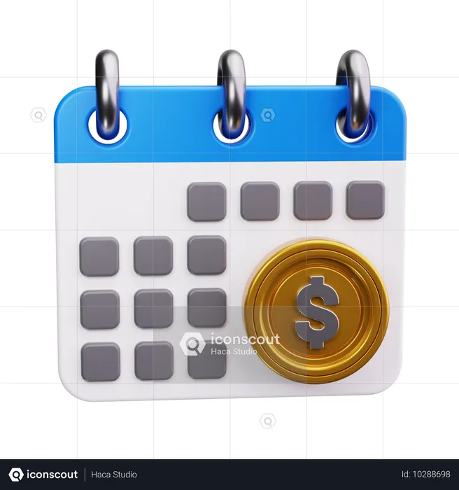 Jour de salaire  3D Icon