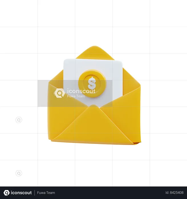Salário  3D Icon