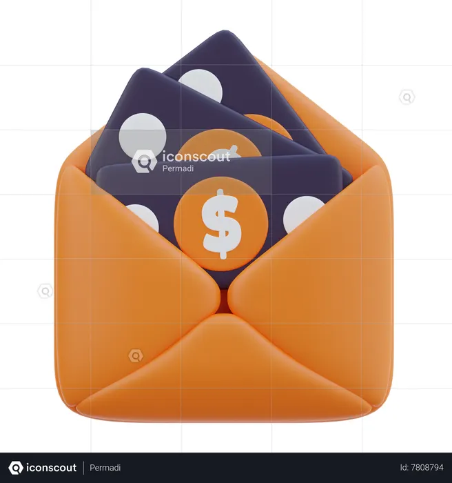 Salário  3D Icon