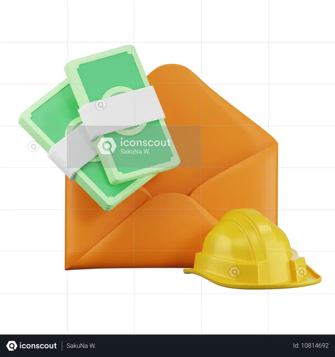 Salário de trabalho  3D Icon