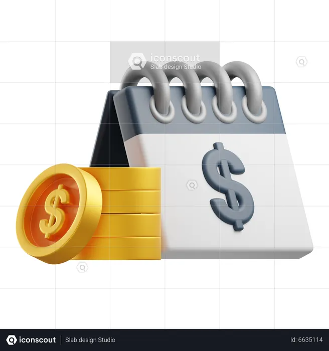 Salary Date  3D Icon