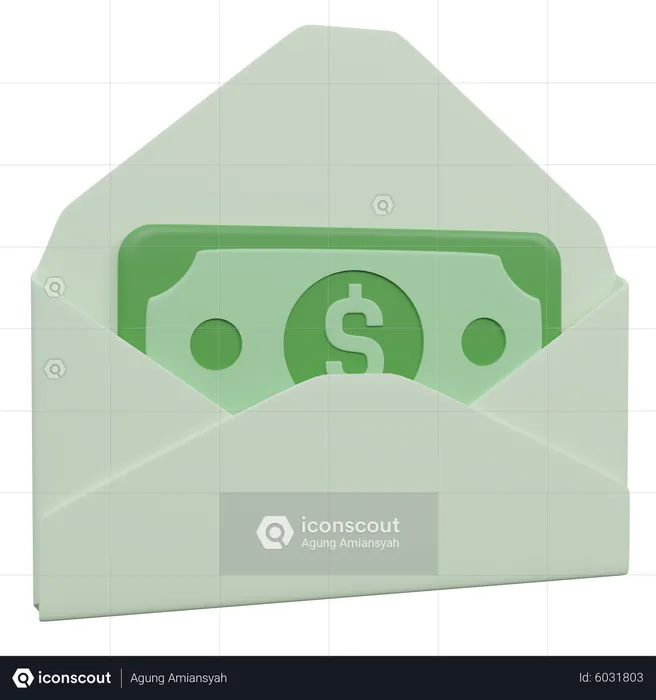 Salary Mail  3D Icon