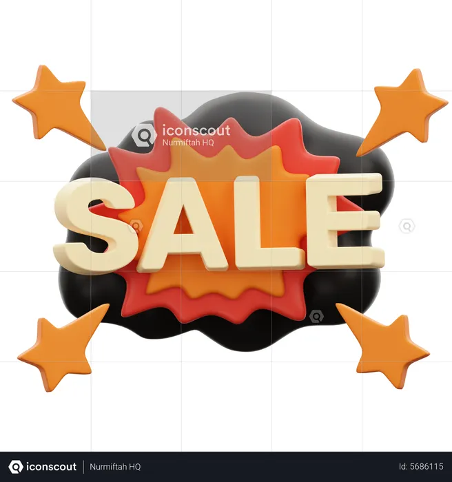 Sale  3D Icon