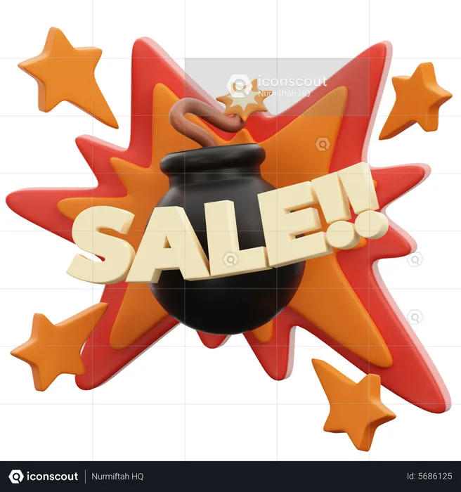 Sale  3D Icon