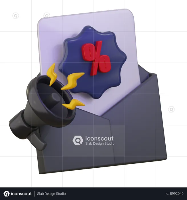 Sale Advertisement  3D Icon