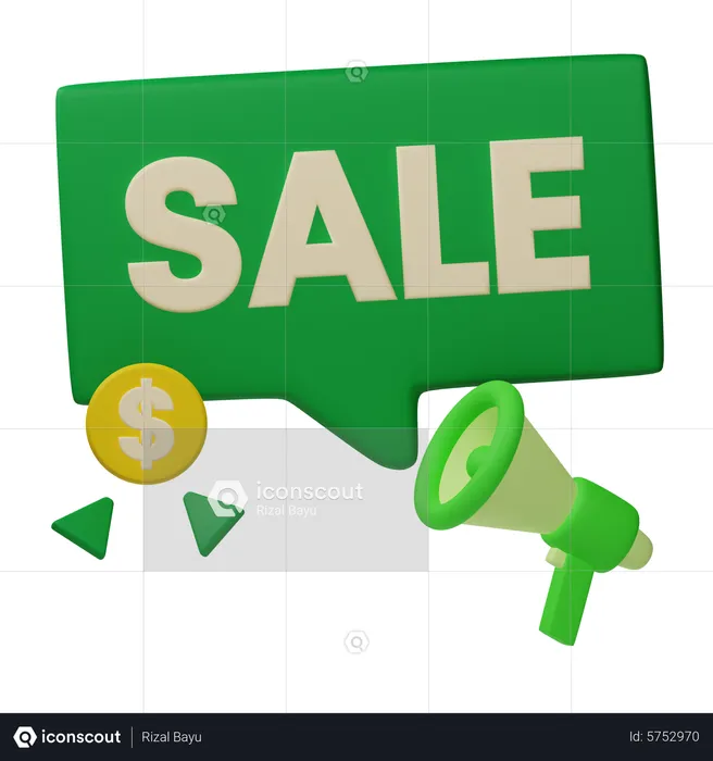 Sale Announcement  3D Icon