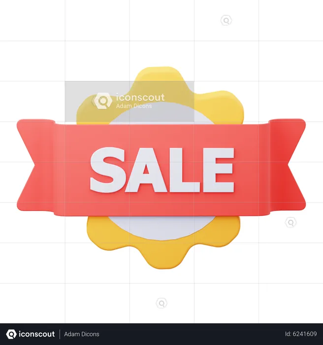 Sale Badge  3D Icon