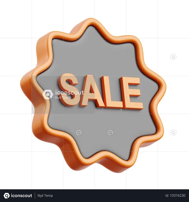 Sale Badge  3D Icon