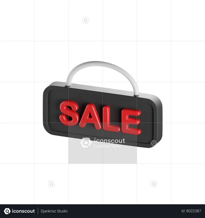 Sale Board  3D Icon