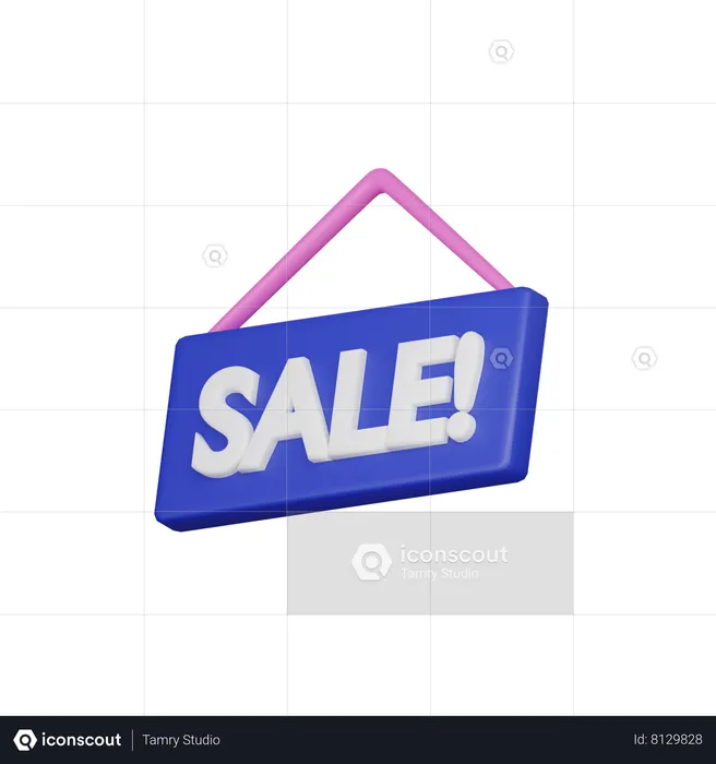 Sale Board  3D Icon