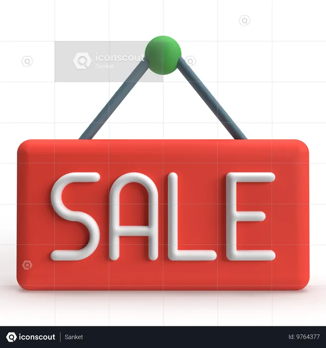 Sale Board  3D Icon