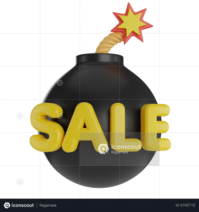 Sale Bomb  3D Icon