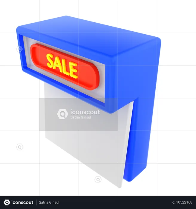 Sale calendar  3D Icon