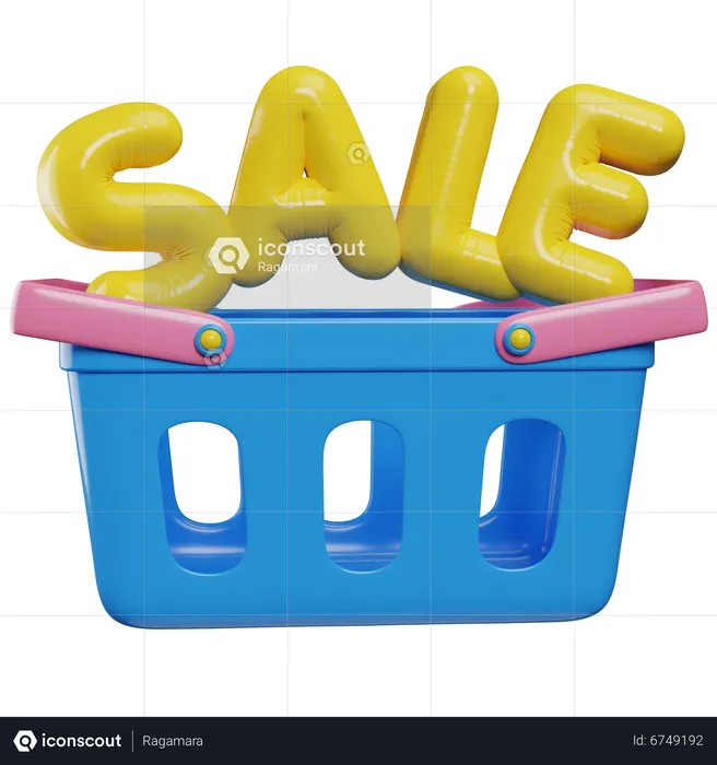 Sale Cart  3D Icon