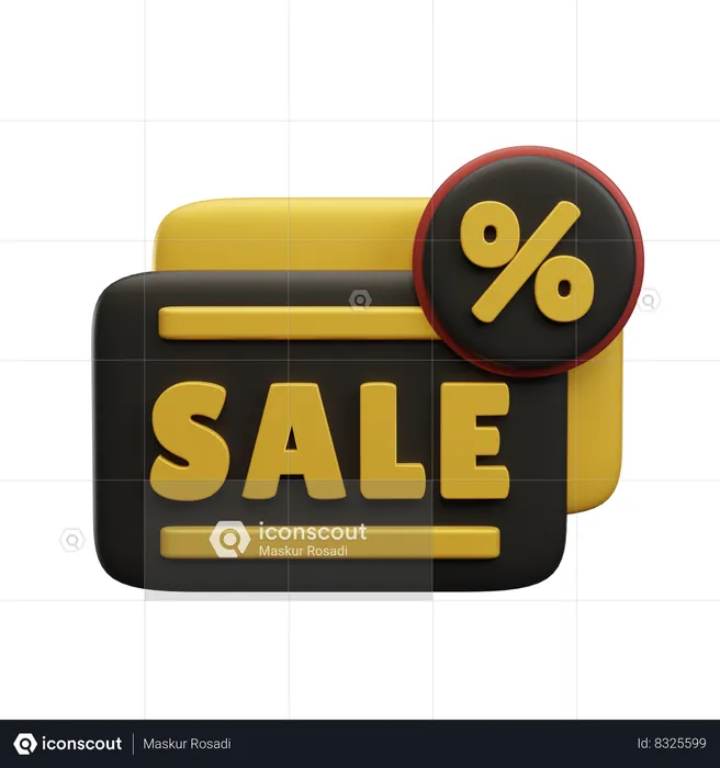 Sale Label  3D Icon