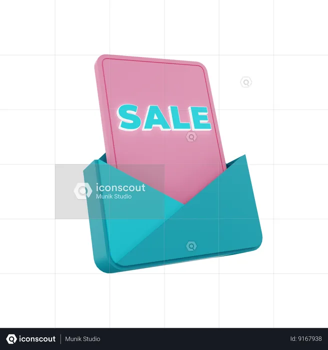 Sale Mail  3D Icon