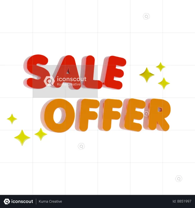 Sale offer  3D Icon